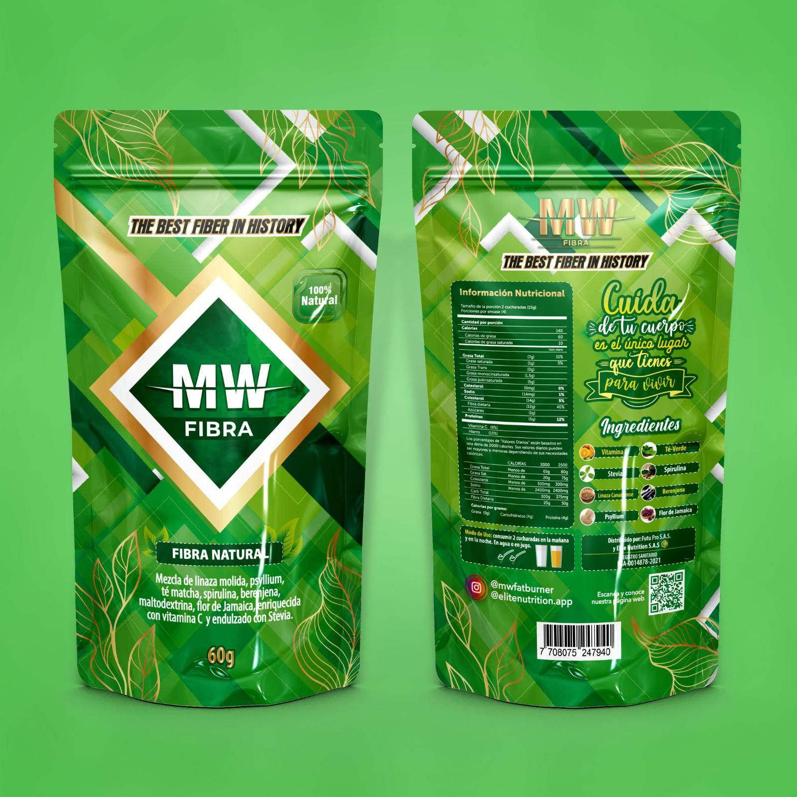 SACHET DE FIBRA 60 GR